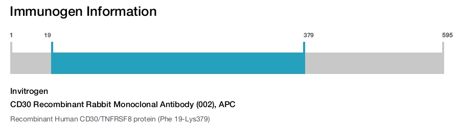 CD30 Recombinant Rabbit Monoclonal Antibody (002), APC