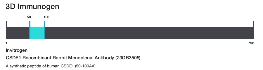 CSDE1 Recombinant Rabbit Monoclonal Antibody (23GB3505)