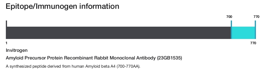 Amyloid Precursor Protein Recombinant Rabbit Monoclonal Antibody (23GB1535)
