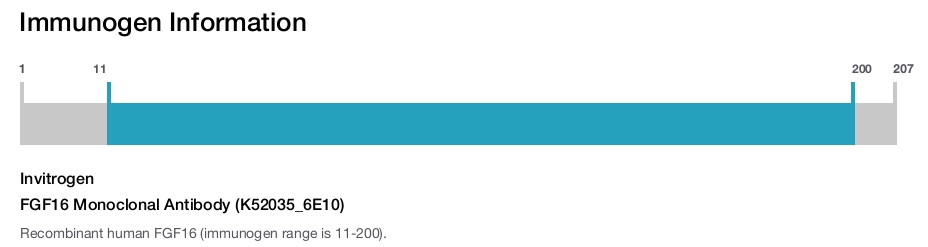 FGF16 Monoclonal Antibody (K52035_6E10)