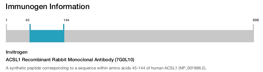 ACSL1 Recombinant Rabbit Monoclonal Antibody (7G0L10)