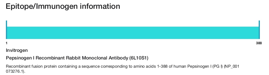 Pepsinogen I Recombinant Rabbit Monoclonal Antibody (6L10S1)