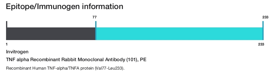 TNF alpha Recombinant Rabbit Monoclonal Antibody (101), PE