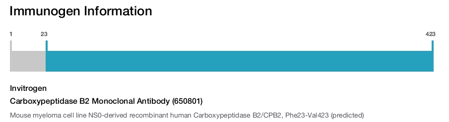 Carboxypeptidase B2 Monoclonal Antibody (650801)