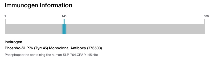 Phospho-SLP76 (Tyr145) Monoclonal Antibody (776503)
