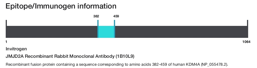 JMJD2A Recombinant Rabbit Monoclonal Antibody (1B10L9)