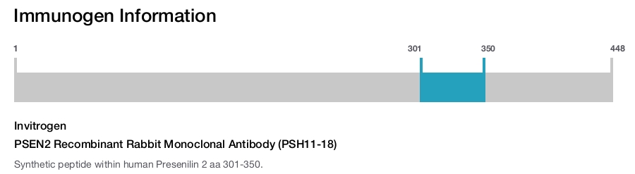 PSEN2 Recombinant Rabbit Monoclonal Antibody (PSH11-18)