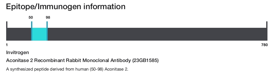 Aconitase 2 Recombinant Rabbit Monoclonal Antibody (23GB1585)