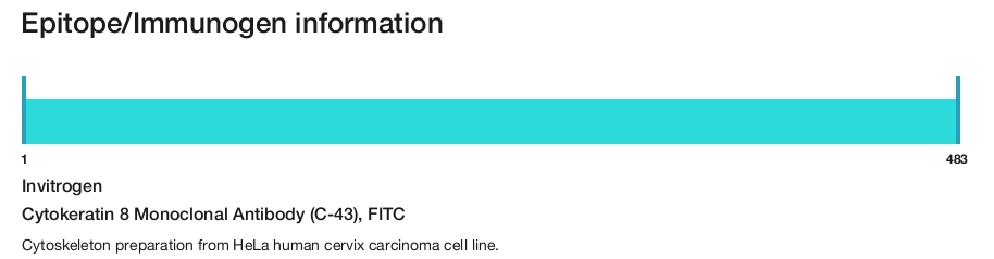 Cytokeratin 8 Monoclonal Antibody (C-43), FITC