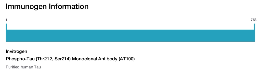 Phospho-Tau (Thr212, Ser214) Monoclonal Antibody (AT100)