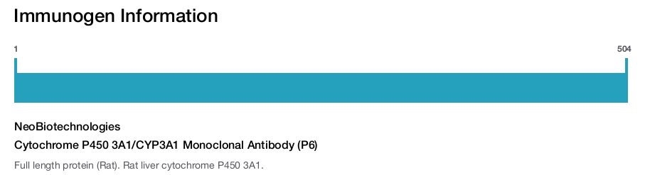 Cytochrome P450 3A1/CYP3A1 Monoclonal Antibody (P6)