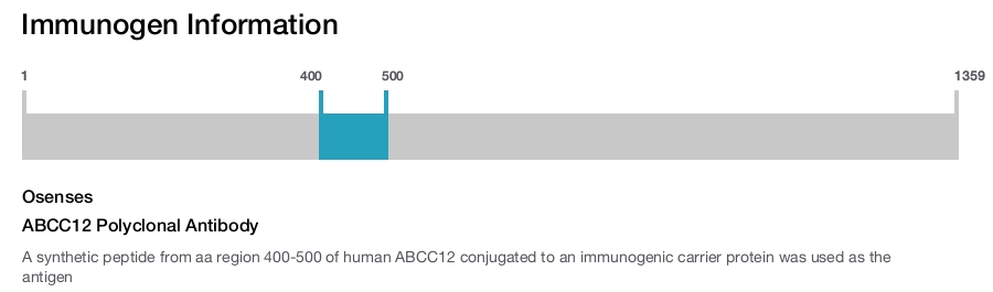 ABCC12 Polyclonal Antibody
