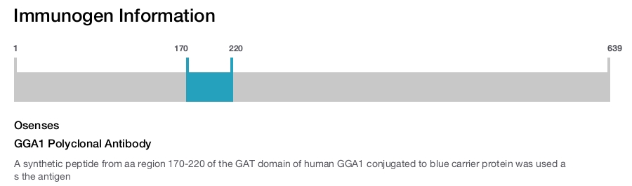 GGA1 Polyclonal Antibody