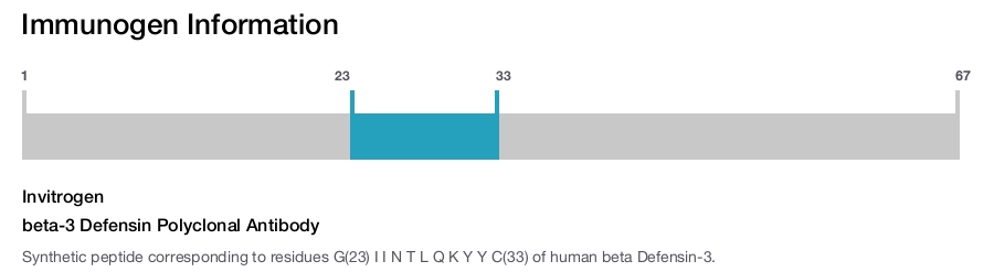 beta-3 Defensin Polyclonal Antibody
