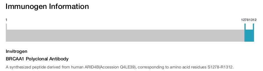 BRCAA1 Polyclonal Antibody