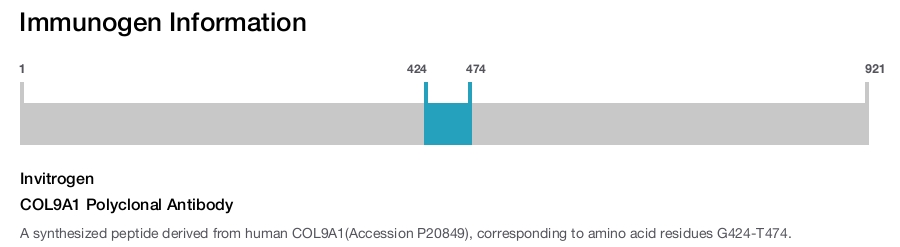 COL9A1 Polyclonal Antibody