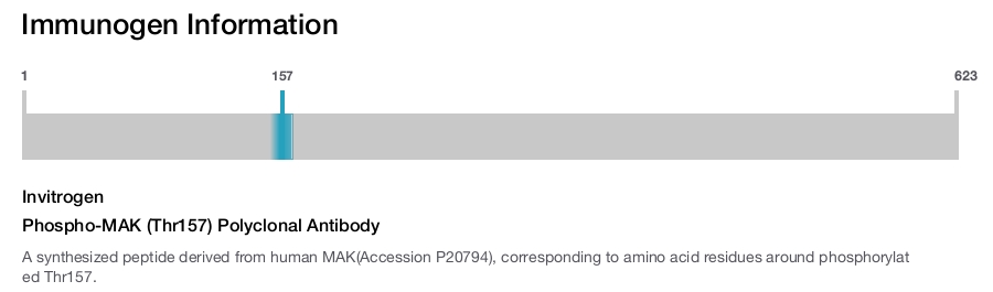 Phospho-MAK (Thr157) Polyclonal Antibody