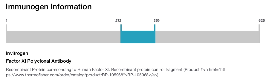 Factor XI Polyclonal Antibody