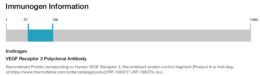 VEGF Receptor 3 Polyclonal Antibody