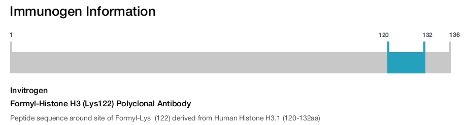 Formyl-Histone H3 (Lys122) Polyclonal Antibody