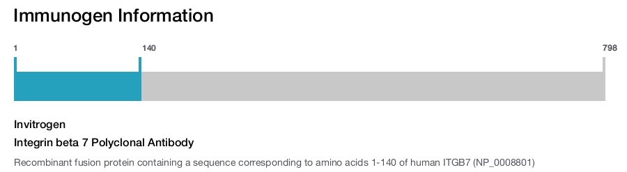 Integrin beta 7 Polyclonal Antibody