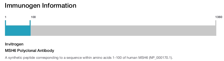 MSH6 Polyclonal Antibody