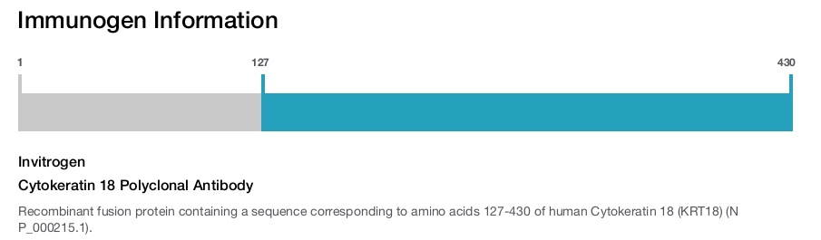 Cytokeratin 18 Polyclonal Antibody