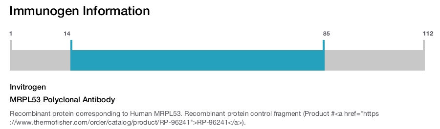 MRPL53 Polyclonal Antibody