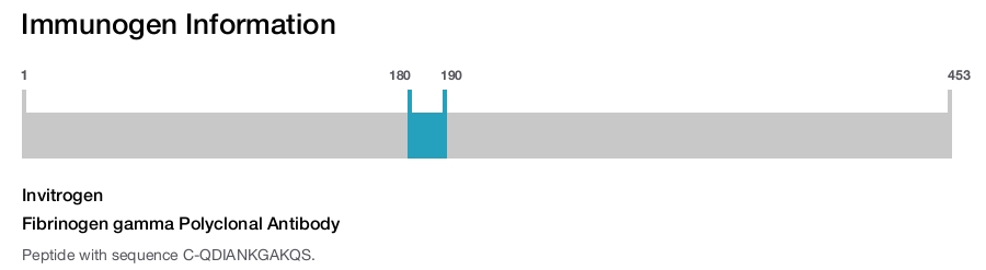Fibrinogen gamma Polyclonal Antibody