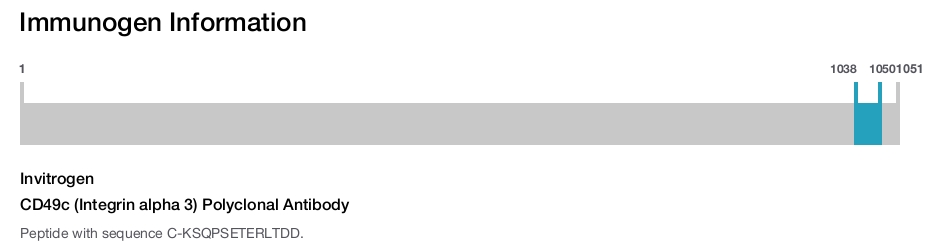 CD49c (Integrin alpha 3) Polyclonal Antibody