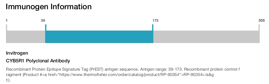 CYB5R1 Polyclonal Antibody