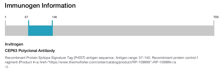 CEP63 Polyclonal Antibody