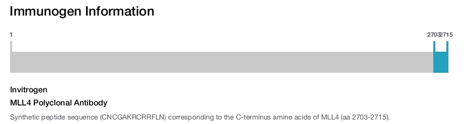 MLL4 Polyclonal Antibody