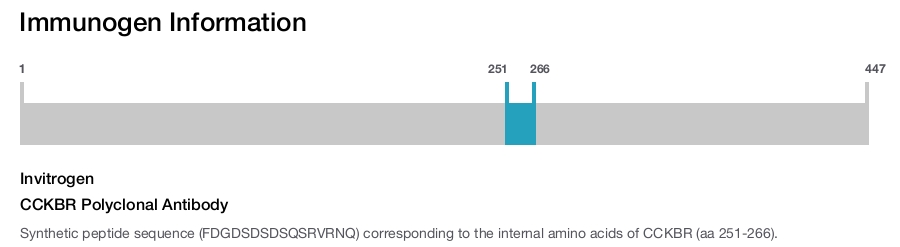 CCKBR Polyclonal Antibody