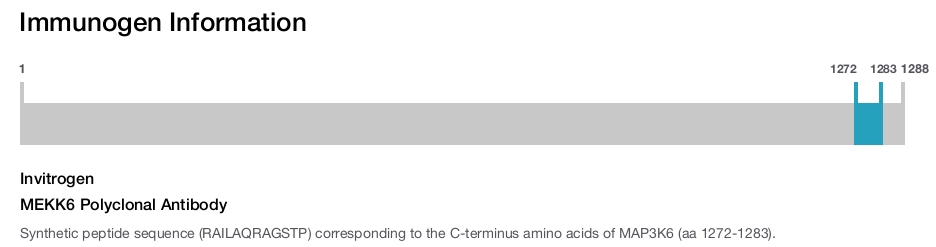 MEKK6 Polyclonal Antibody