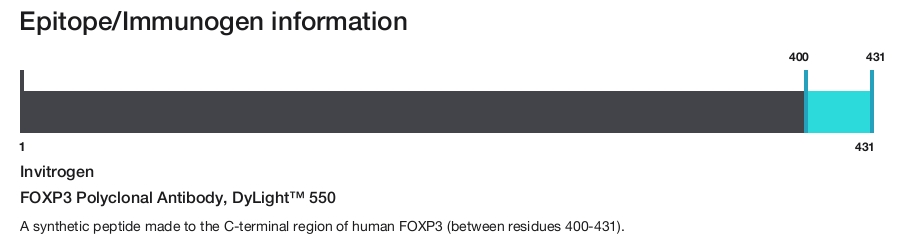 FOXP3 Polyclonal Antibody, DyLight&trade; 550