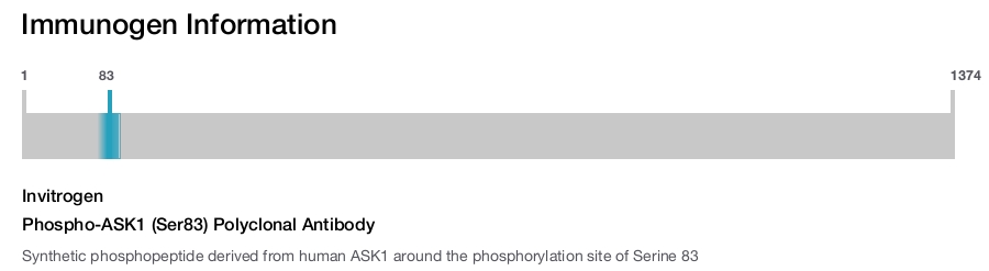 Phospho-ASK1 (Ser83) Polyclonal Antibody