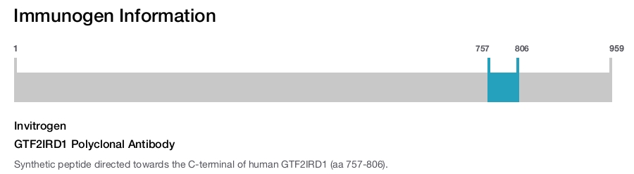 GTF2IRD1 Polyclonal Antibody