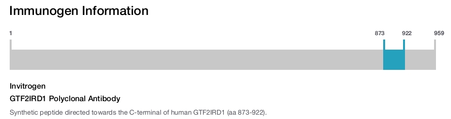 GTF2IRD1 Polyclonal Antibody