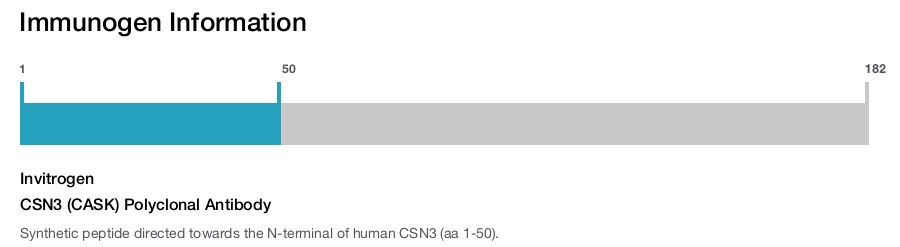 CSN3 (CASK) Polyclonal Antibody
