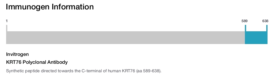 KRT76 Polyclonal Antibody
