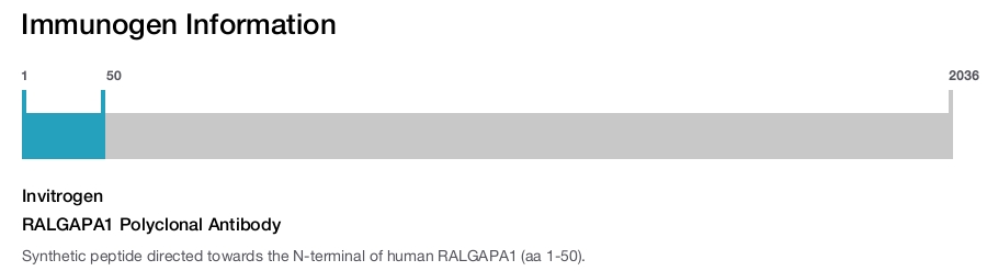 RALGAPA1 Polyclonal Antibody