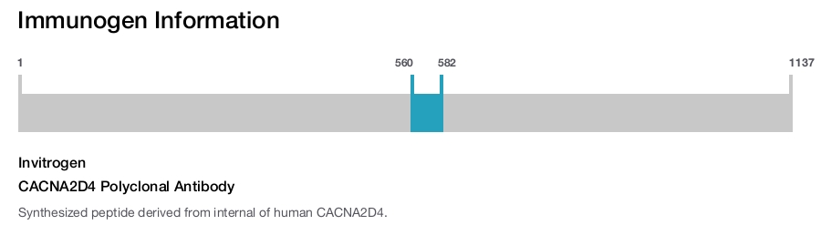 CACNA2D4 Polyclonal Antibody