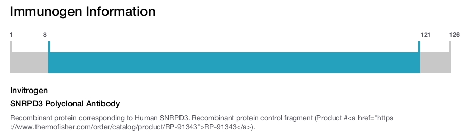 SNRPD3 Polyclonal Antibody