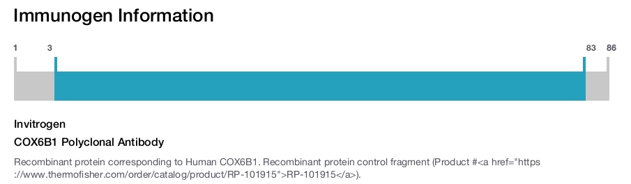 COX6B1 Polyclonal Antibody
