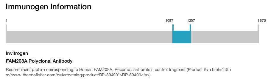 FAM208A Polyclonal Antibody