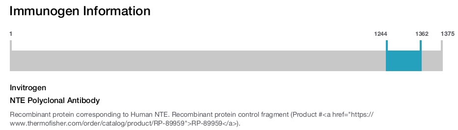 NTE Polyclonal Antibody