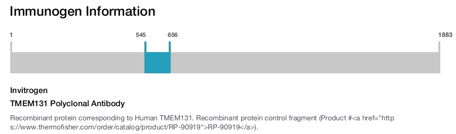 TMEM131 Polyclonal Antibody