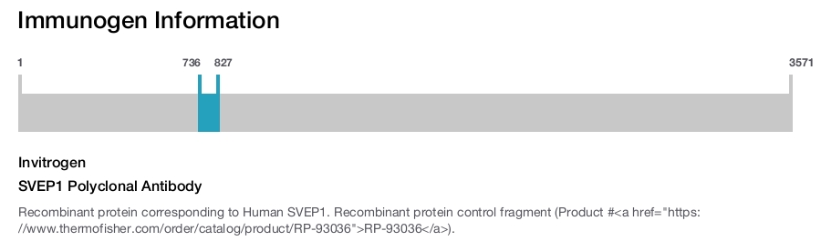 SVEP1 Polyclonal Antibody