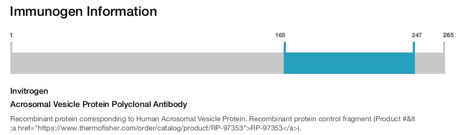 Acrosomal Vesicle Protein Polyclonal Antibody